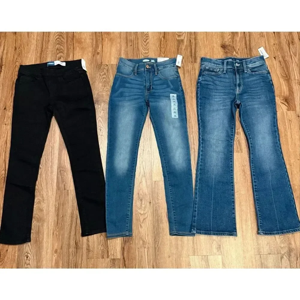 Old Navy girls NWT Jean skinny flare bundle of 3 size large-12